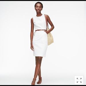 Brand new J Crew white sheath dress